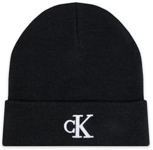 Calvin Klein Jeans Herren MONOGRAM EMBRO BEANIE K50K512145, Black (Black), OS