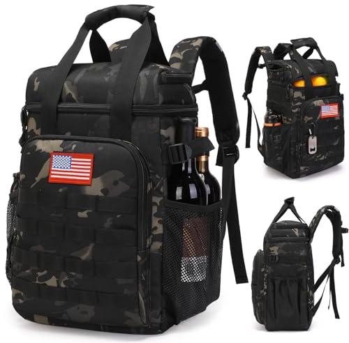 ATRIPACK Taktischer Rucksack, Kühltasche, Lunch-Rucksack für Herren, Arbeit mit Griff, weicher Kühlrucksack, isoliert, wasserdicht, auslaufsicher, schwerer Eistruhe Rucksack für Wandern, Camping