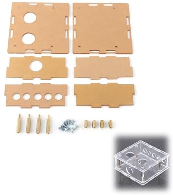 6J1 DIY Acrylic Case Kit,Protection Parts Kit Tube Preamp Box 3.58 X 3.5 X 1.48 Electron Tube Valve Preamp Amplifier Board for 6J1 Valve Preamp Board