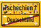 DankeDir! Tschechien Ortsschild - Kunststoff Schild 30 x 20 cm - Geschenk Idee Gutschein Reise Urlaub Reisegutschein Männer & Frauen Geldgeschenk Abschiedskarte Geschenkidee Deko Karte