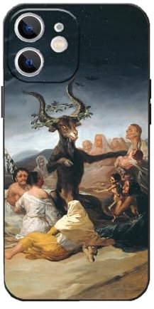 Avistinz for iPhone 11 Protective Case, Witches Sabbath by Francisco Goya Cool Retro Slim Shockproof Phone Cover