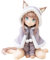 Zhongkaihua Kinako Figur Katze Ni Cartoon Q PVC-Statue 15 cm Kinako sitzende Figur Modell Tischschmuck