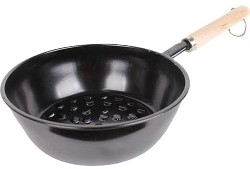 Lpitoy Outdoor Camping Kohlenpfanne Tragbare Feuer Holzkohle Brennen Topf Holzgriff Holzkohle Brennen Werkzeug Feuerstelle BBQ Werkzeuge