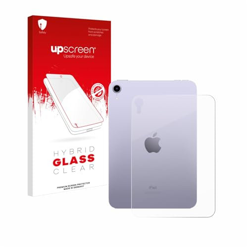 upscreen Schutzglas für Apple iPad Mini 7 2024 (Rückseite) Schutzfolie Panzer Folie Glas [Extrem Kratzfest 9H, Anti-Fingerprint, Ultra-Transparent]