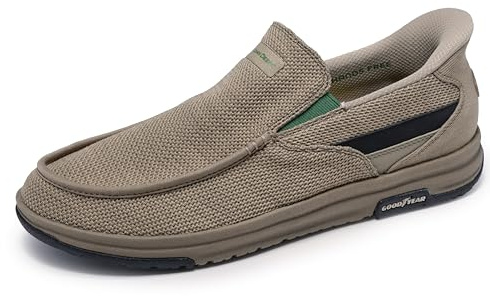 Skechers John Deere Herren Mesh Moc Toe Dual Gore Slip-Ins Melson 2.0 Chaz Loafer, TPE, 42 EU