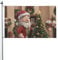 Divertente bandiera di Natale all'aperto quattro stagioni Bandiera di vacanza a doppia faccia con asola Sfondo decorativo Forniture per feste