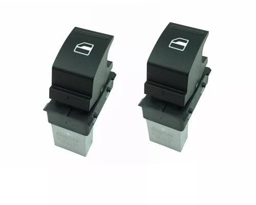 Hajus 9191175001 2x Fensterheberschalter Schalter Fensterheber Vorne Rechts Hinten Links Rechts 7L6959855B kompatibel mit Seat Alhambra Altea Ibiza IV Leon Toledo III VW Caddy III IV Golf Jetta Polo