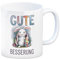 Gute Besserung Kaffeebecher - weißes Kaninchen in einer Decke Lustige Tasse mit Spruch für Genesungswünsche