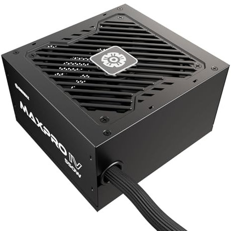ENERMAX MAXPRO IV - Fuente de alimentación ATX para Gaming (550 W, Cable de Manga de Malla Individual, Ventilador silencioso de 120 mm, Condensador con 5 circuitos de protección, EMP550W)