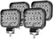 YUGUANG LED Arbeitsscheinwerfer, 4 X 48W Quadrat LED Offroad Zusatzscheinwerfer 12V 24V Scheinwerfer IP67 Wasserdicht Rückfahrscheinwerfer für LKW Traktor SUV, UTV, ATV.