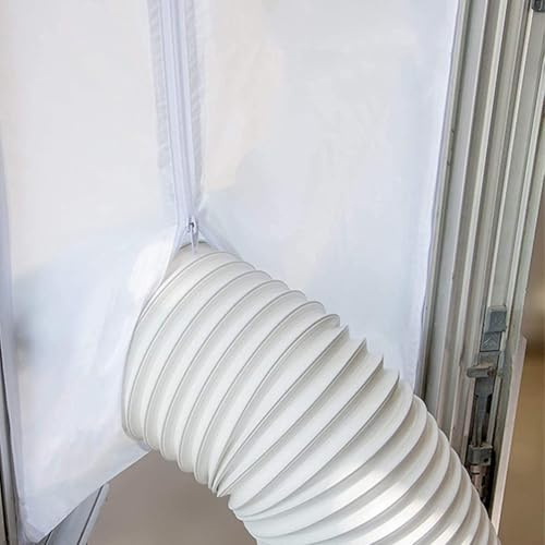 Cubierta de ventana para sellado de aire acondicionado con fácil ajuste y ajuste seguro para todas las ventanas (400 cm)