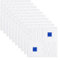 Lot de 10 panneaux en mousse 3D pour isolation phonique et décoration d'intérieur élégante (bleu)