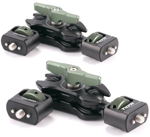 2er-Set TILTA Magic Arm mit 1/4-20 Befestigungspunkten, Universeller Gelenkarm für Monitor/Elektronischen Sucher/Kameralicht/Mikrofone TA-MAA-2