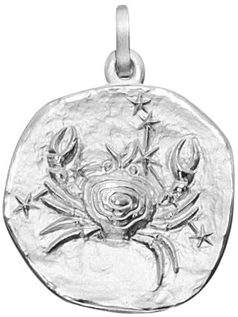 trendor Sternzeichen Krebs 925 Silber Anhänger Ø 16 mm 21218-07 | wunderschönes Schmuckstück für Damen und Herren, elegante Geschenkidee