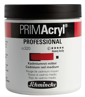 Schmincke PRIMAcryl Professional Kadmiumrot mittel 60 ml Tube, 13 320 053