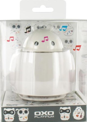 oxo XANDSP2 Fun Lemur Robot Mini-Lautsprecher (2 Watt, USB 2.0) weiß