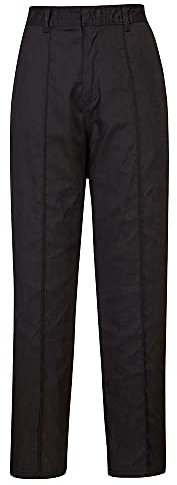 Portwest Pantalon Femme Elastiqué, Couleur: Noir, Taille: XXXL, LW97BKRXXXL