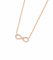 DOOSTI Damen Collier mit Anhänger Unendlichkeit 925 Silber Rosegold vergoldet