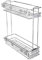 GTV Pull Out Wire Storage Basket for Kitchen Unit in various sizes (Cabinet size: 150mm, Silver)