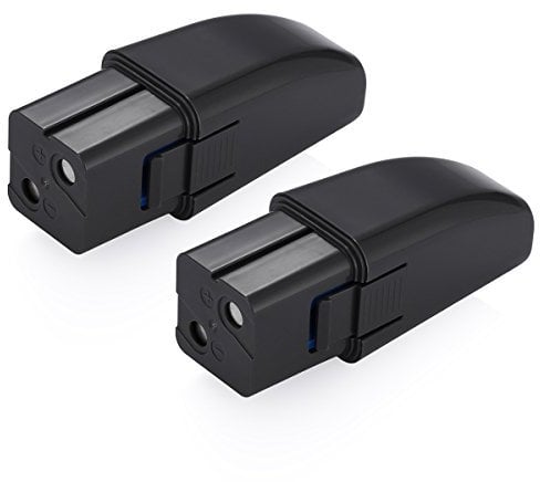 Powerextra Ersatzakku (7,2 V, 2000 mAh, NI-MH, kompatibel mit Ontel Swivel Sweeper G1 & G2) 2 Stück