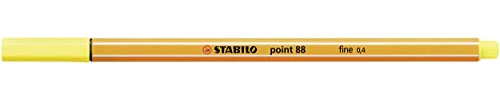 Stabilo Point 88 Fineliner Zitronengelb 10 Stück.