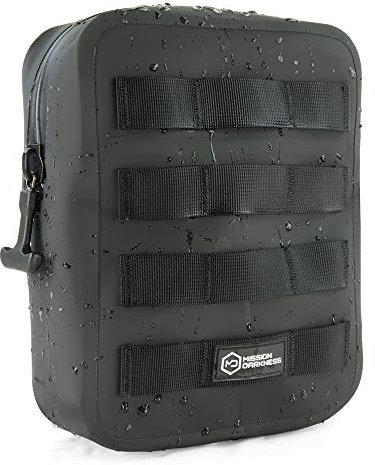 Mission Darkness Dry Shield MOLLE Faraday Pouch // wasserdichte und tauchfähige Tasche + RF Shielding Liner Signalblockierung, Anti-Tracking, EMP Shield, Datenschutz, Sicherheit elektronischer Geräte