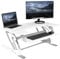 VIVO Height Adjustable 36 inch Stand up Desk Converter, Quick Sit to Stand Tabletop Dual Monitor Riser Workstation, White, DESK-V000VW…