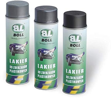 Boll 500 ml Lack Lackspray Kunststofflack Stoßstangenlack Sprühdose GRAU 001015