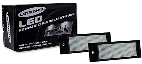 letronix SMD LED Kennzeichenbeleuchtung Module geeignet für Tucson Vor-Facelift 2015-2018 / Ceed SW Typ CD ab 2018 / XCeed ab 2019 mit E-Prüfzeichen