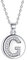 J.Endéar Buchstabe Kette 925 Sterling Silber Brief Initial G Disc Anhänger Halskette für Frauen Freundschaft 40 + 5cm einstellbar
