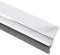 Gedotec - Guarnizione a striscia autoadesiva per porta del garage, con guarnizione spessa, lunghezza 1000 mm, in alluminio, colore: argento, 1 pezzo