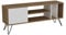 DECOROTIKA Mistico Console multimédia et Support TV, Noyer/Blanc, 140 cm