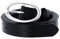 Marc O'Polo Damen Elly Gürtel, Black, 90