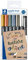 STAEDTLER 8321 TB7 Design Journey Metallic Brush Pen, 1-6mm Line Width - Assorted Colours + Pigment Liner (Wallet Of 7)