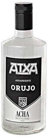 Destileria Manuel ACHA - ATXA - ORUJO Blanco. Aguardiente de orujo. Botella de 70cl. agua de orujo blanco. Carácter fresco y vibrante. Sabor auténtico en cada vaso
