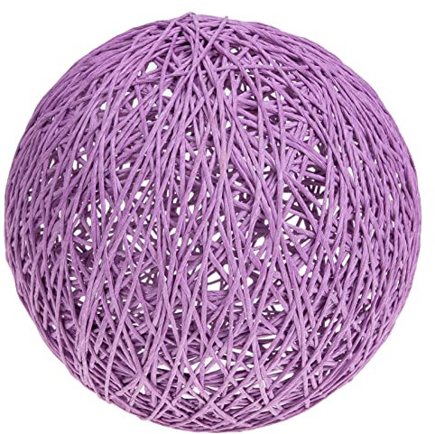 SOLUSTRE Kronleuchter Schatten Rattan-kugel-lampenschirm Kugel Kronleuchter Abdeckung Kuppelbeleuchtungskörper Kuppellichtschirm Deckenleuchtenschirm Papier Violett Arbeit Mittel Stift
