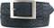 BELTINGER Gürtel mit Pythonprägung und Doppel-Schnalle 4 cm | Leder-Gürtel für Herren 40mm Schlangen-Optik |Schlangen-Muster Python-Muster | Marine 100cm