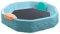 Robuster Kindersandkasten aus Polypropylen mit Zwei bequemen Sitzen | Der Sandkasten ist das ideale Kinderspielzeug für Terrasse und Garten | Maße 150x150x25 cm (Blau)