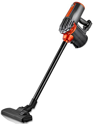 Aoun Aspirateur silencieux filaire léger, 18 000 Pa, aspiration verticale puissante avec filtre HEPA, 600 W, nettoyeurs ménagers pour poils d'animaux, bois dur, tapis, noir, (AN-401)