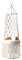 Zceplem Macrame Cat Bed - Hanging Pet Hammock, Woven Ceiling Swing Bed With Tassel, 30 * 85cm