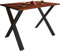 VCM Premium Holz Esstisch Küchentisch Speisetisch Tisch Xona X Schwarz 80, 110, Kern-Nussbaum