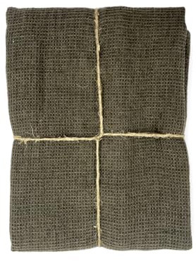 JOWOLLINA Feines Waffelpique Badetuch Saunatuch Leinen Stonewashed (Camouflage, 100x160 cm)