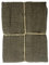 JOWOLLINA Feines Waffelpique Badetuch Saunatuch Leinen Stonewashed (Camouflage, 100x160 cm)