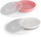 Twistshake 2x Assiette | Assiette pour Bébé avec Couvercle Hermétique | Assiette de Sevrage pour Bébé sans BPA | Assiette de Formation Alimentaire | Plaque D'apprentissage pour Enfants | Rose Blanc