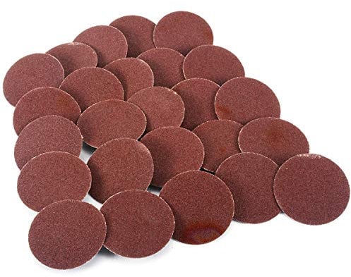 SHENGANG 25PCS 180 Grain 2 & #39; & #39; Tampons abrasifs de Papier de Verre de Disque de ponçage de Serrure de Rouleau, for Le Disque de ponçage abrasif de Polissage de Voitures en métal