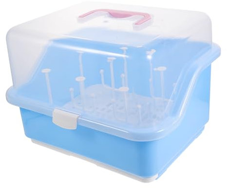 ibasenice Kasten Box Für Babyflaschen Tasse Trockengestell Tragbarer Wäscheständer Für Babyflaschen Abtropfgestell Für Babyflaschen Abtropfgestell Für Flaschen Geschirr Groß Pp Schnuller