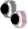 2 Stück Armband Kompatibel mit Polar Unite/Ignite/Pacer Armbänder Sport Wasserdichtes Ersatzarmband Silikon Wechselarmband für Polar Unite/Ignite/Pacer Uhrarmband (Grau/Rosa)