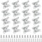 Pilikoll 16 Stück Abnehmbare Eckstrebe Removable Combination Butterfly Corner Code L Eckstrebe Right Angle L-Förmiger Schmetterling Eckstrebe Butterfly Corner Code für Regale, Holz, Möbel, Schrank