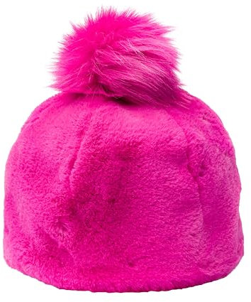 UGG Damen Kunstfell Beanie mit Bommel, Solferino Pink, Einheitsgröße