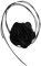 Black Flower Choker Necklace Flower Necklace Vintage Choker Necklaces for women Adjustable Rose Necklace Fabric Jewelry Accessories Boho Floral Chokers for Women Girls Wedding Birthday Party Gifts